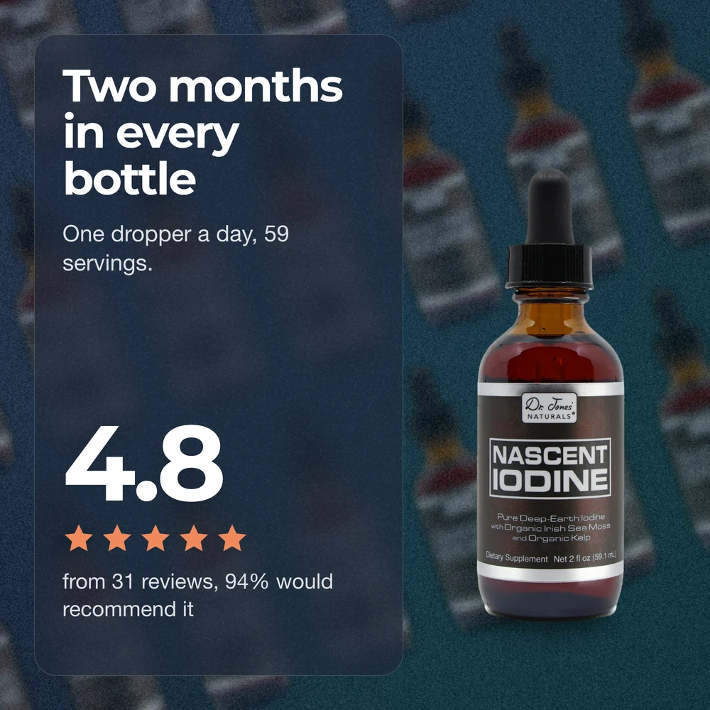 Two months in every bottle: 59 servings, one dropper a day. Rated 4.8 from 31 reviews, 94% would recommend it